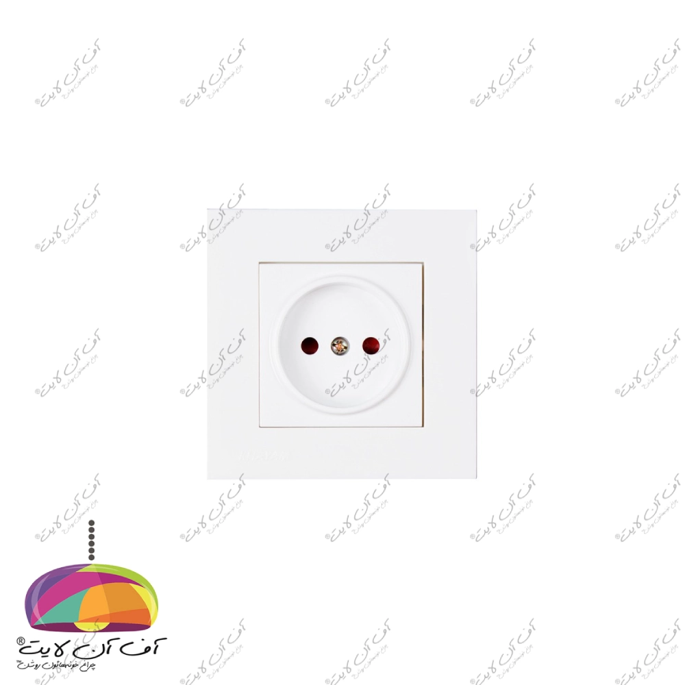 پریز برق ساده مدل آرام خیام الکتریک