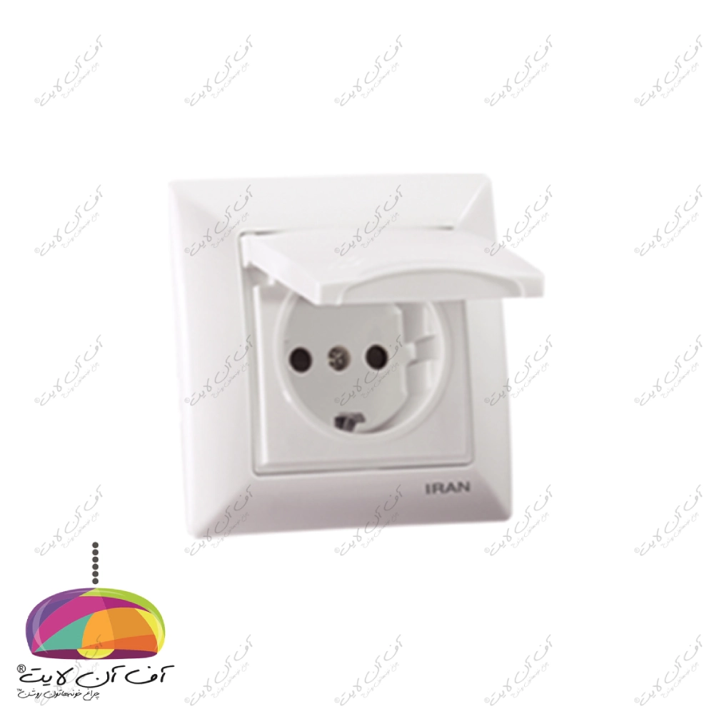 پریز برق ارت دار دربدار مدل الیزه اقتصادی ایران الکتریک