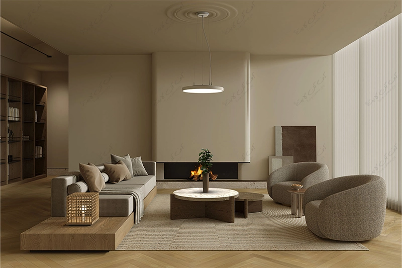 چراغ سقفی LED قطر 45 سانت 28 وات مدل لونا مازی نور