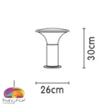 چراغ حیاطی پارکی پرتو شب تاب