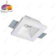 چراغ هالوژن گچی سقفی توکار مدل 2201 شعاع