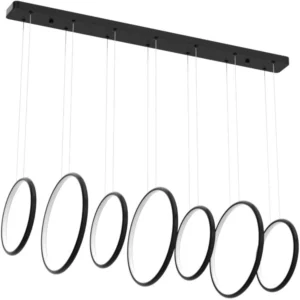 لوستر آویز مدرن 7 حلقه خطی مدل ویونا