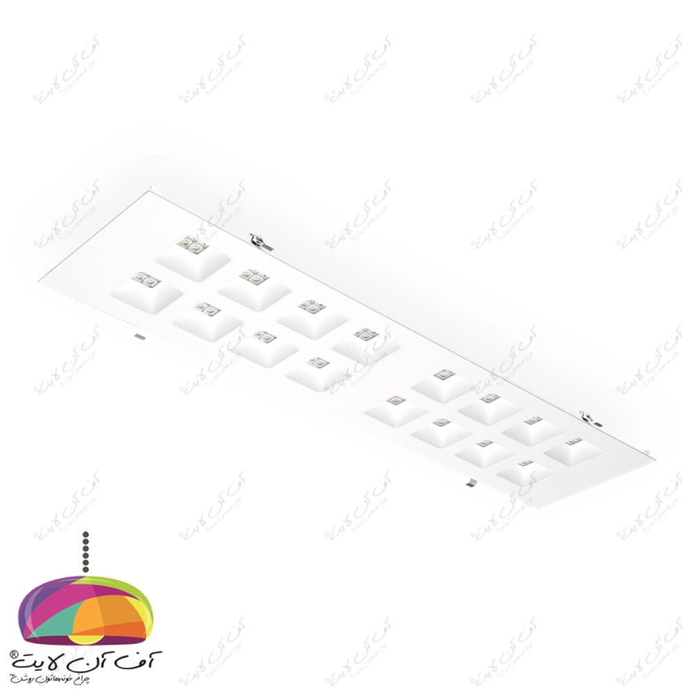 خرید چراغ سقفی LED توکار 120×30 مدل برلیانس مازی نور
