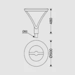 قیمت چراغ پارکی LED مدل سایرس مازی نور