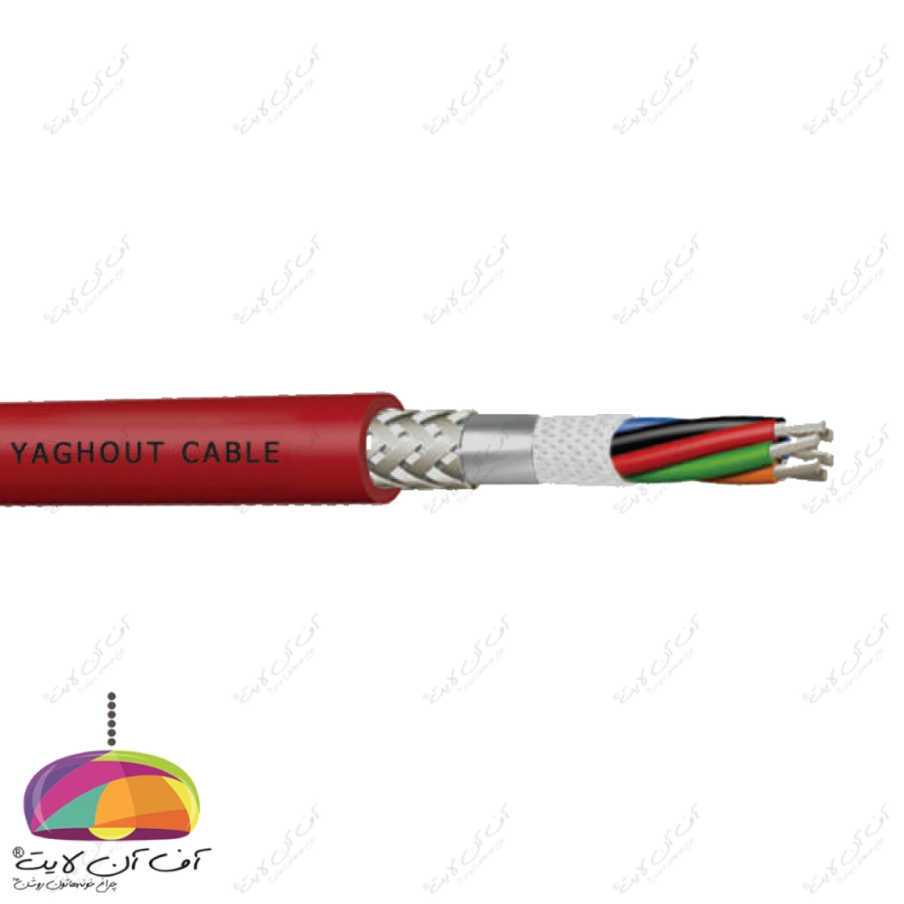 fire-resistance-cable کابل ضد حریق افشان شیلددار یاقوت