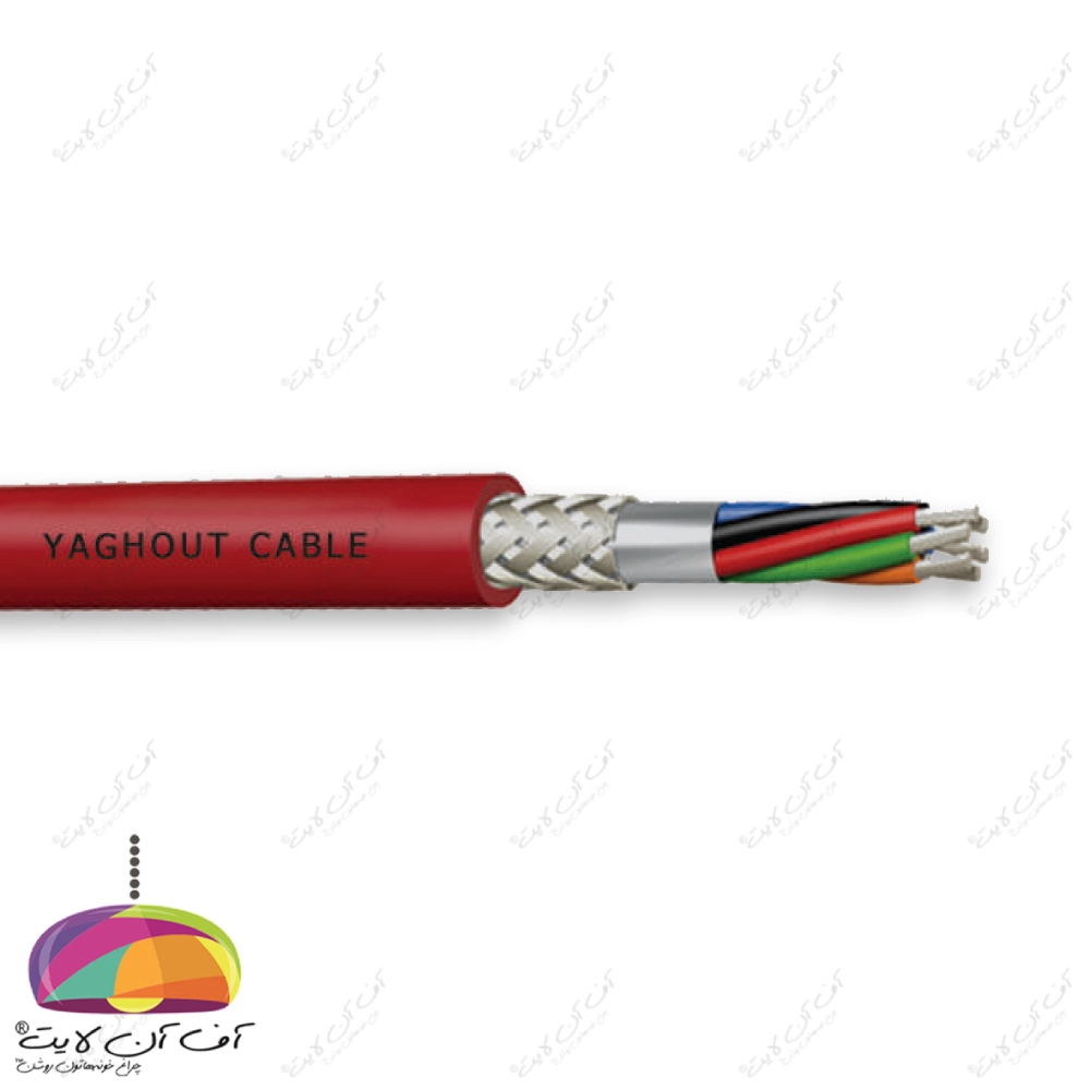silicone-cable-sheild کابل نسوز سیلیکونی شیلددار یاقوت