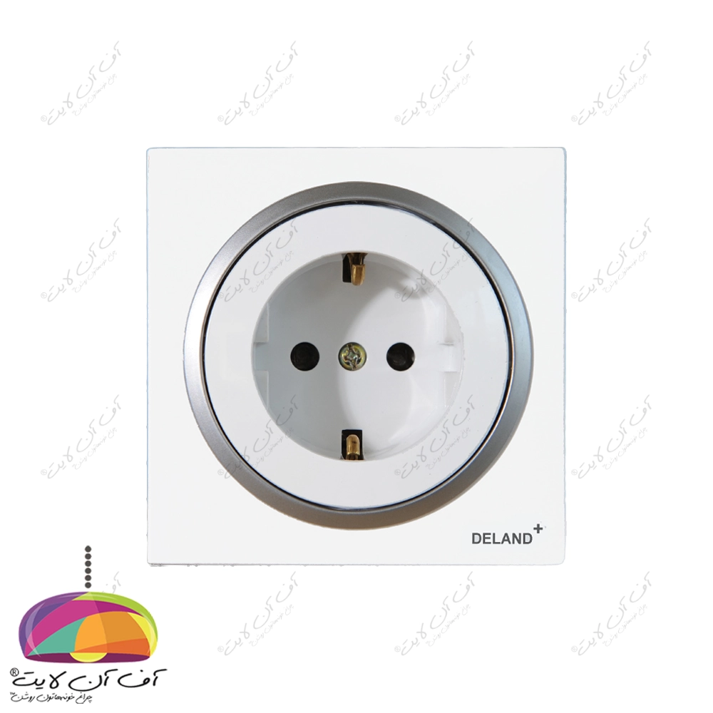 پریز برق ارت دار مدل آوا پلاس دلند