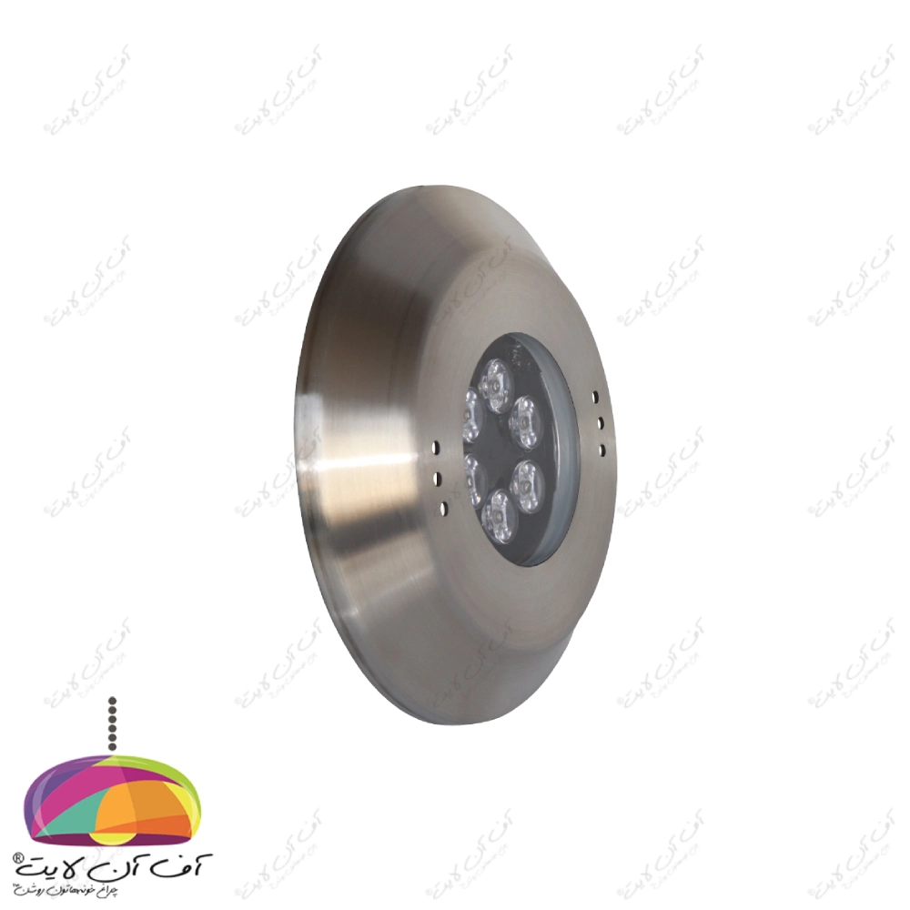 چراغ استخری روکار فلت بدنه استیل LEDMAN
