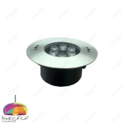 چراغ استخری توکار 12 وات بدنه استیل LEDMAN