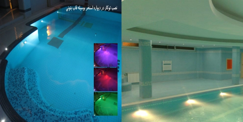 چراغ استخری توکار فوق باریک 15 وات تمام استیل LEDMAN