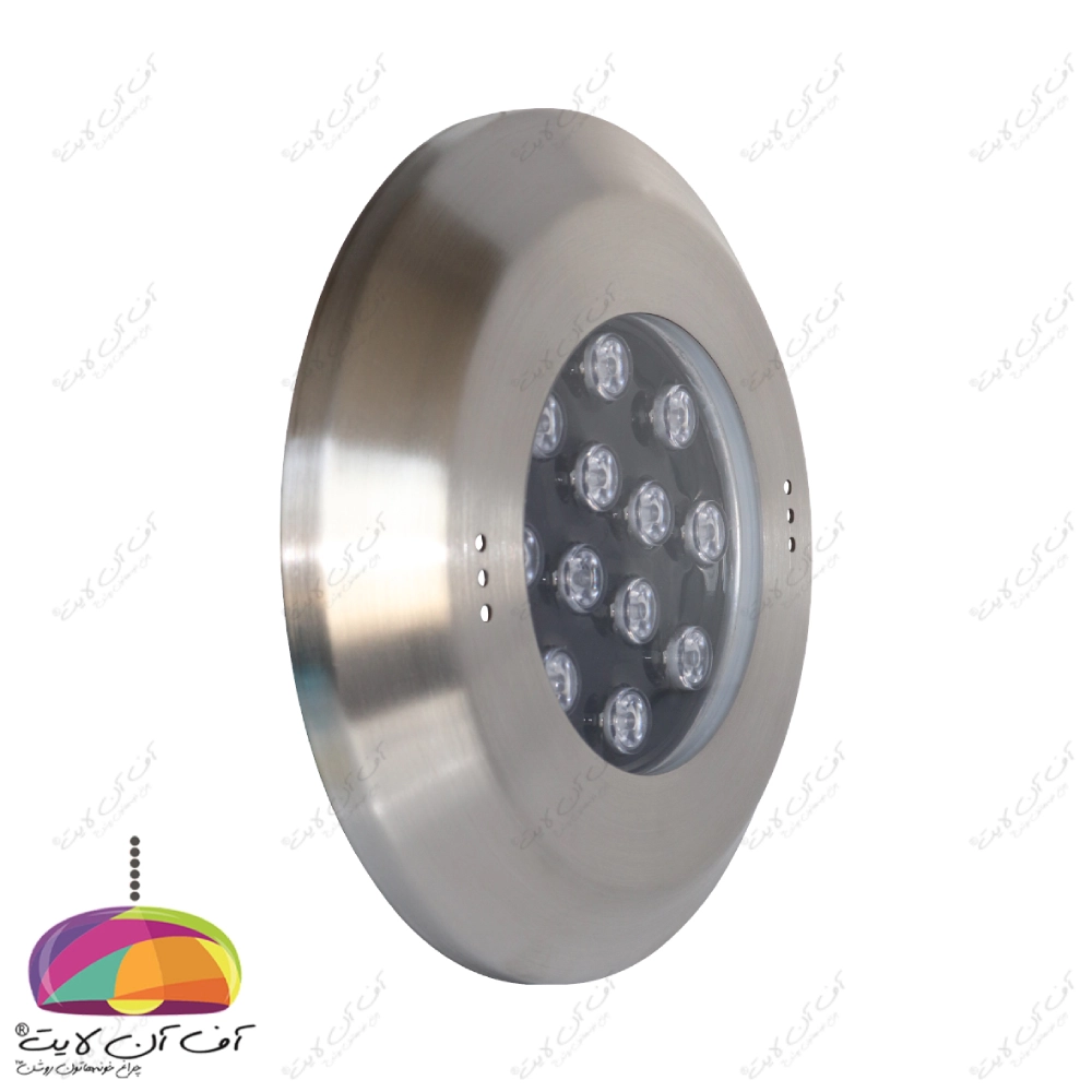 چراغ استخری روکار فلت بدنه استیل LEDMAN