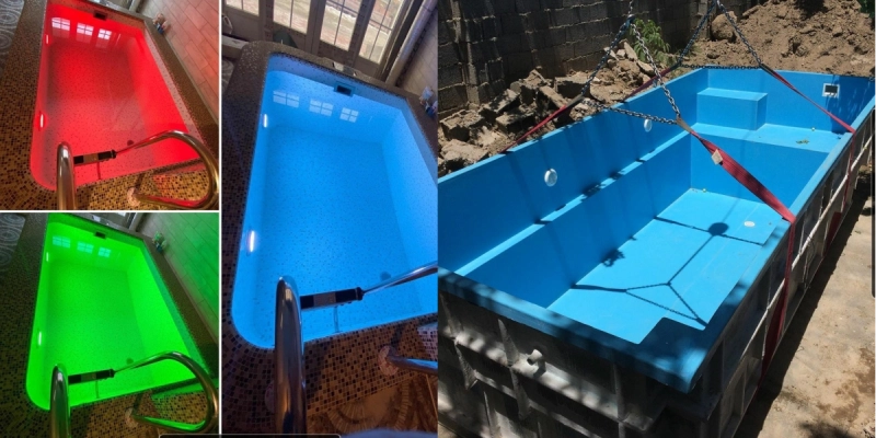 چراغ استخری روکار 5 وات بدنه استیل LEDMAN