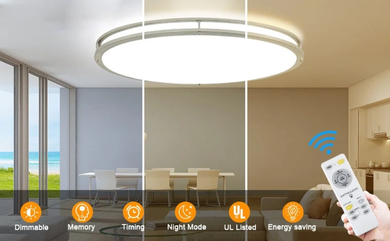 چراغ‌های سقفی کم‌مصرف با قابلیت تنظیم نور