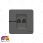 پریز سوکت شبکه 2 خانه مدل T2 ویرا الکتریک