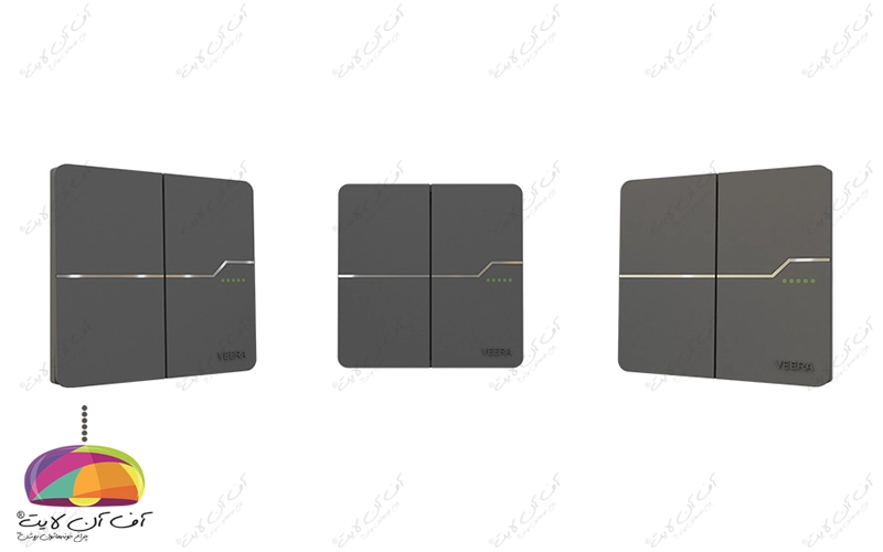 کلید دو پل مدل T2 ویرا الکتریک