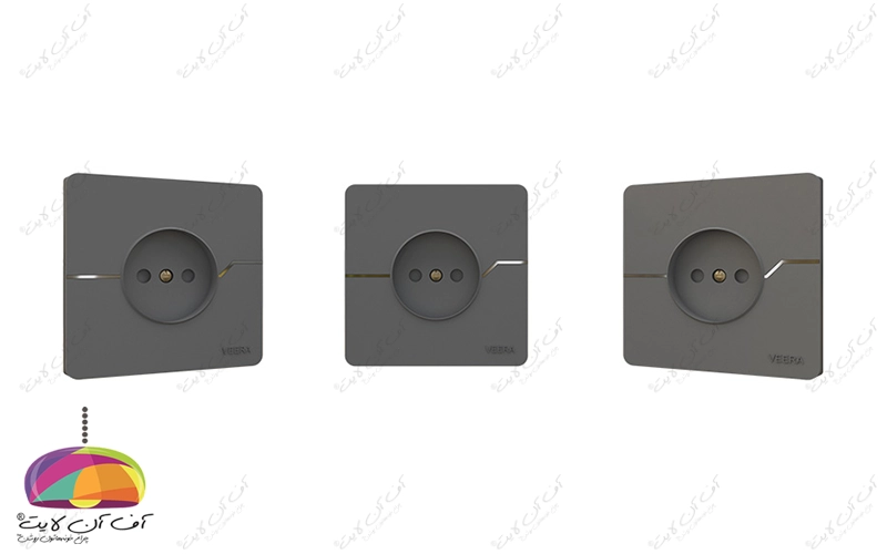 پریز ساده مدل T2 ویرا الکتریک