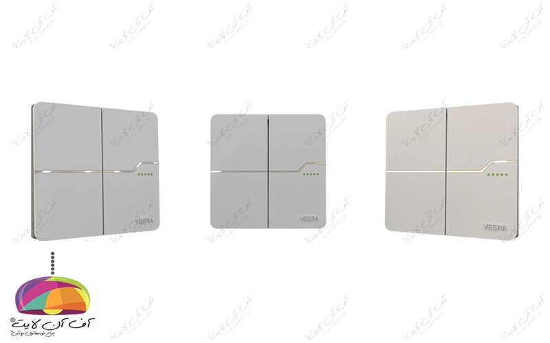 کلید دو پل مدل T2 ویرا الکتریک