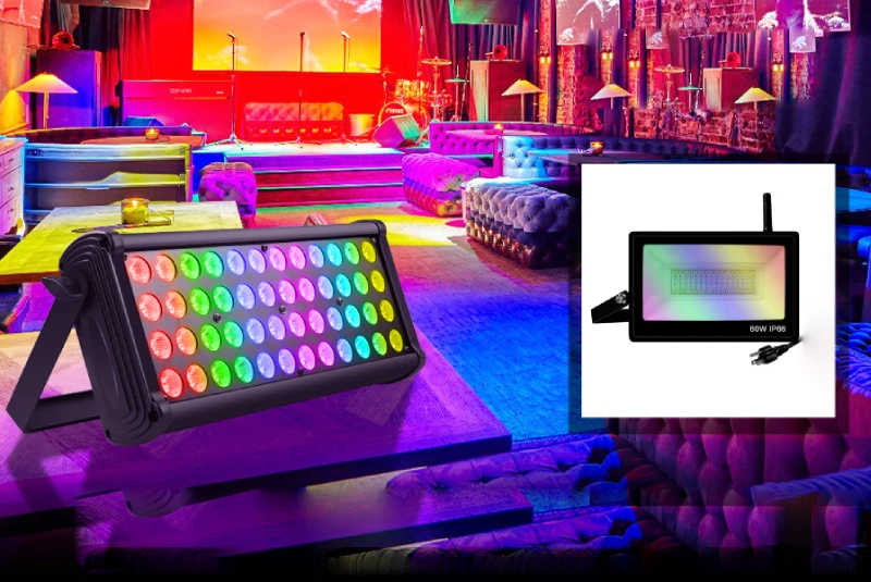 پروژکتورهای ال ای دی RGB: نورپردازی مراسم و مهمانی‌ها