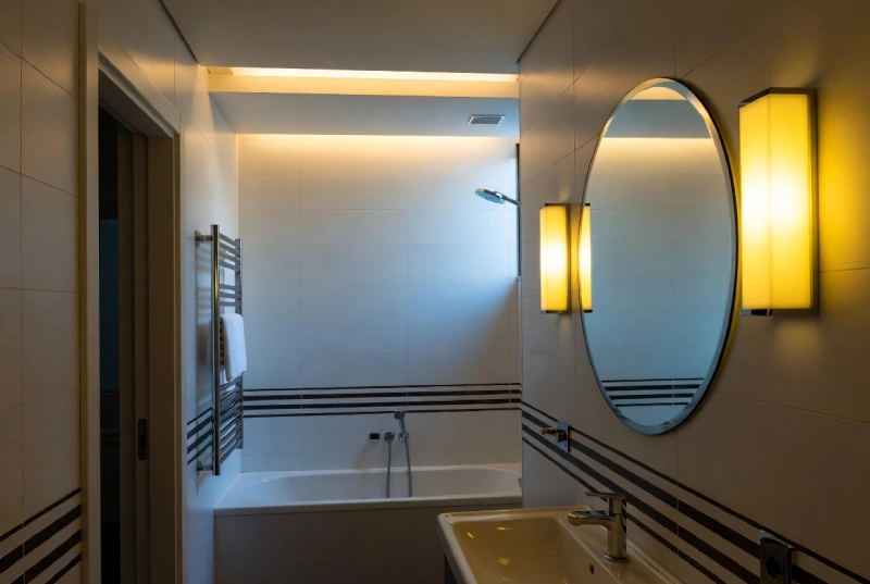 نورپردازی حمام و سرویس بهداشتی