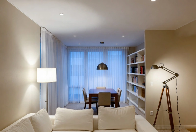 نورپردازی پذیرایی و نشیمن